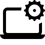 Laptop-Einstellungen-Icon